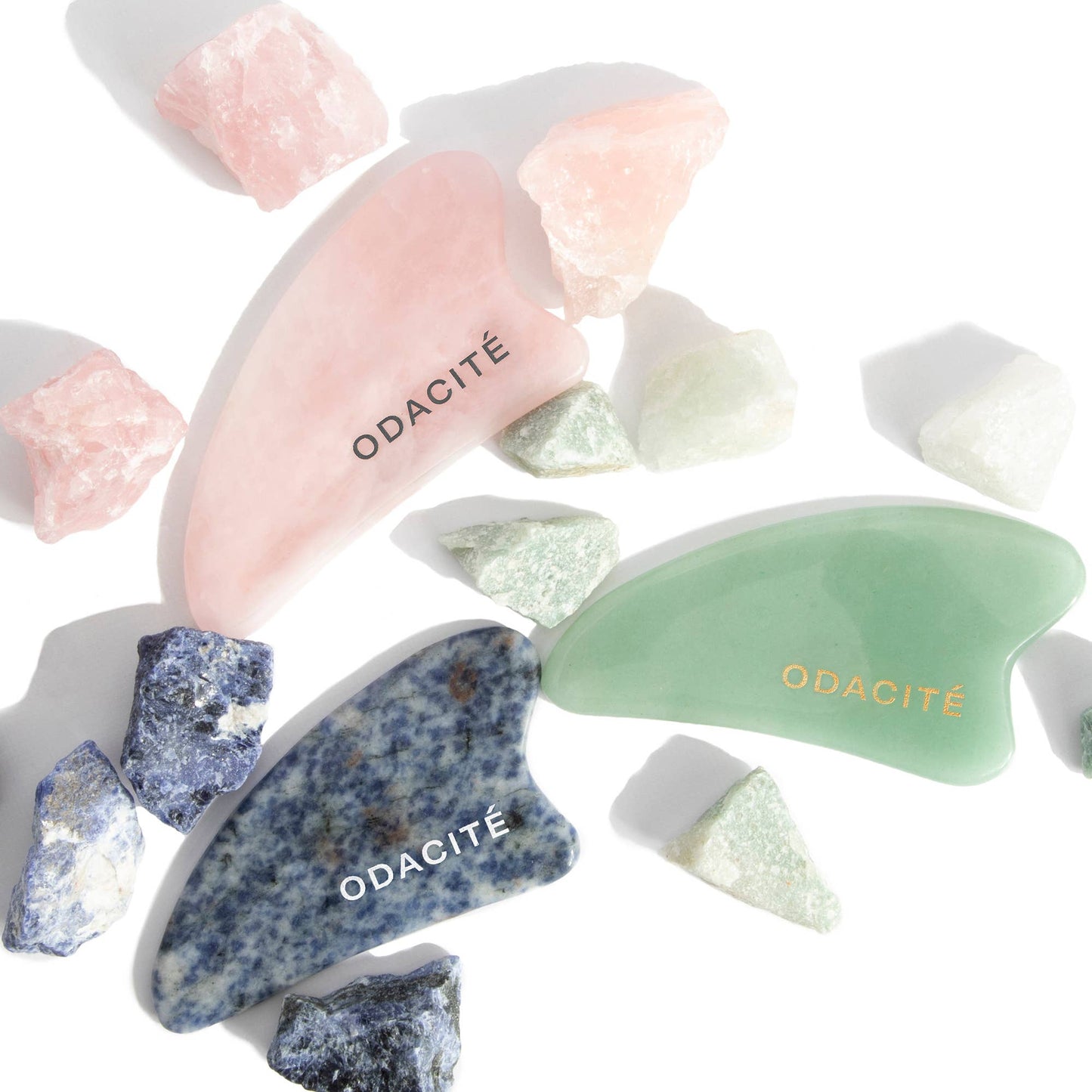 Crystal Contour Gua Sha Beauty Tool: Pink