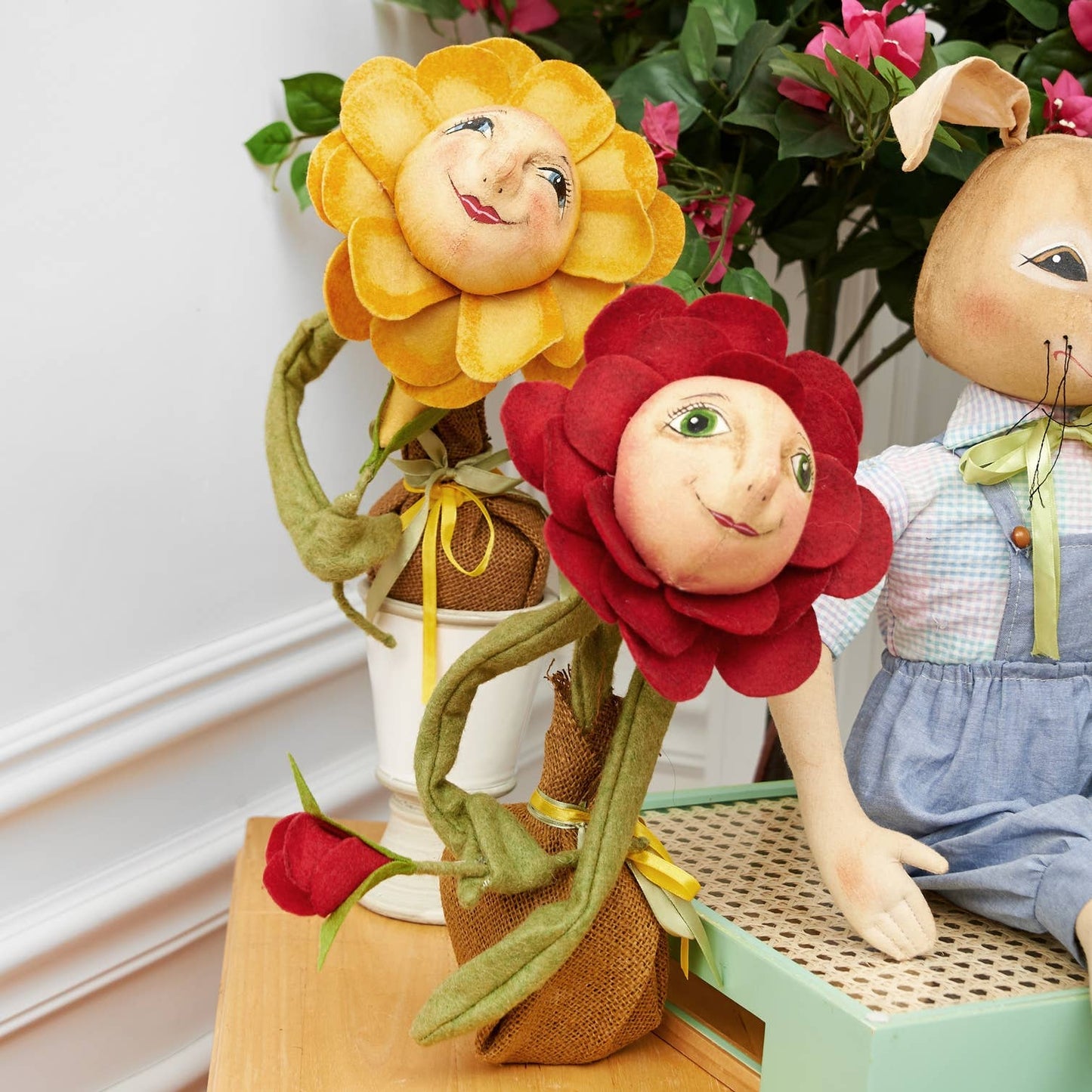 Buttercup Sunflower Gathered Traditions Figurine