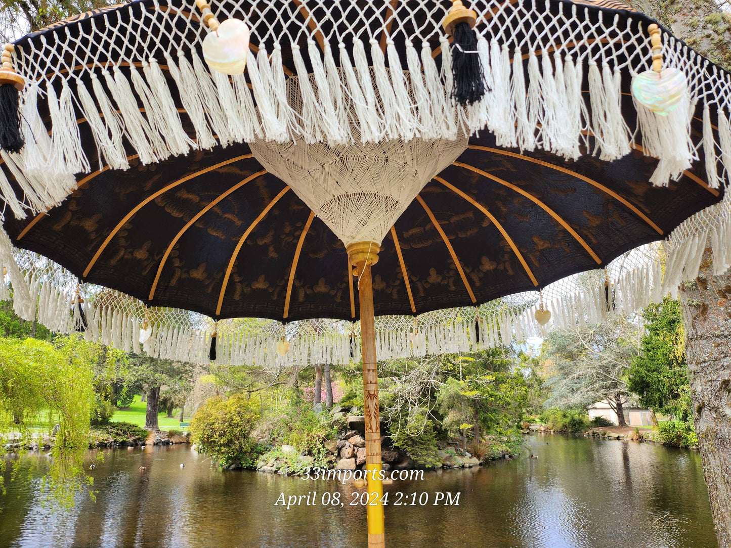 BALI TASSEL UMBRELLA, Balinese Umbrella, Wedding Umbrella, Fringe Umbrella