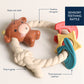 *NEW OPTION* Ritzy Rattle™ Silicone Teether Rattles: Highland Cow