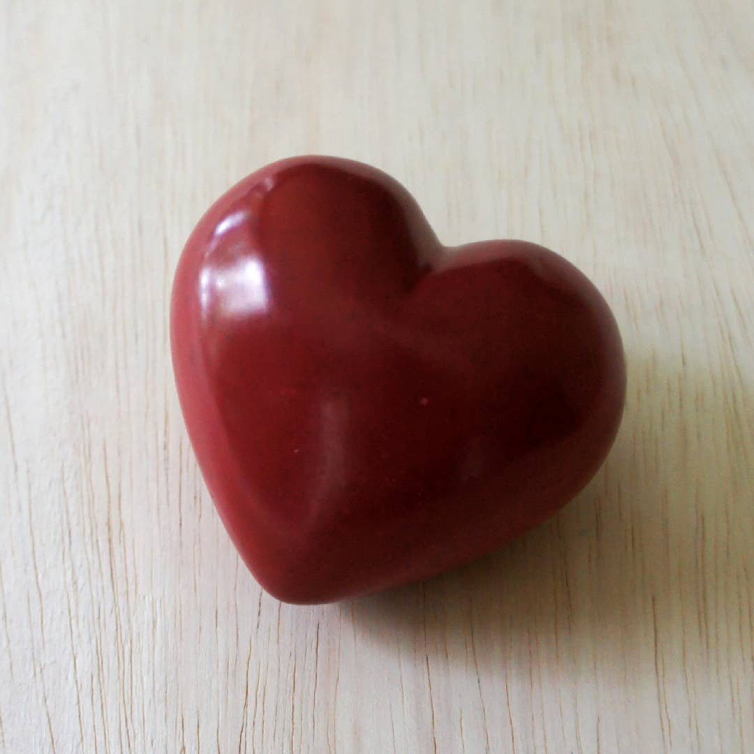 Large Heart Paperweight, Red
