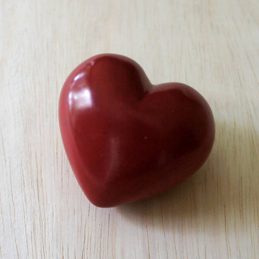Large Heart Paperweight, Red
