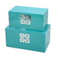 Storage Home Decor Wood Keepsake Box Gift Box Set of 2: Golden