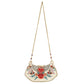 Keepsake Beaded Heart Wings and Lock Crossbody Handbag
