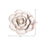 White Ceramic Flowers For Tabletop Or Wall Hanging: Ivory Ranunculus