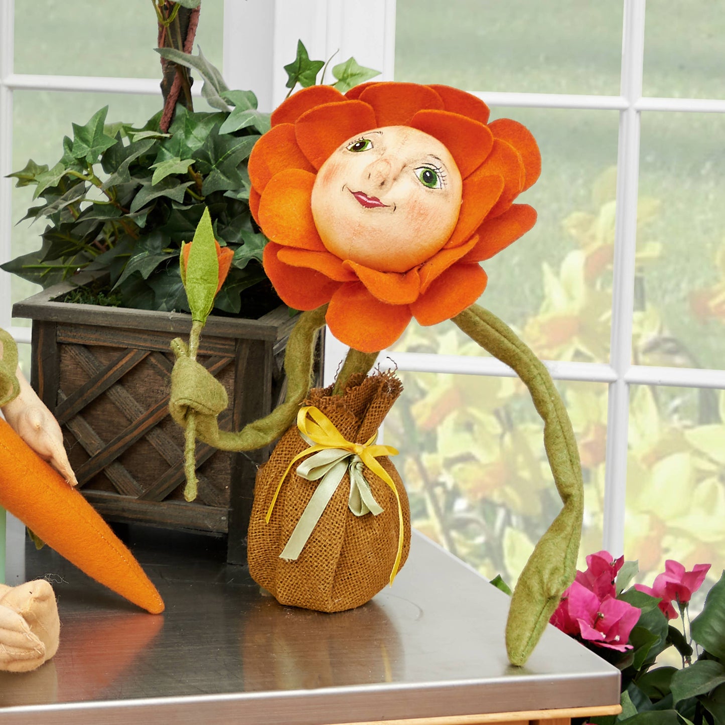 Blossom Sunflower Gathered Traditions Figurine