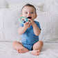 *NEW OPTION* Ritzy Rattle™ Silicone Teether Rattles: Highland Cow
