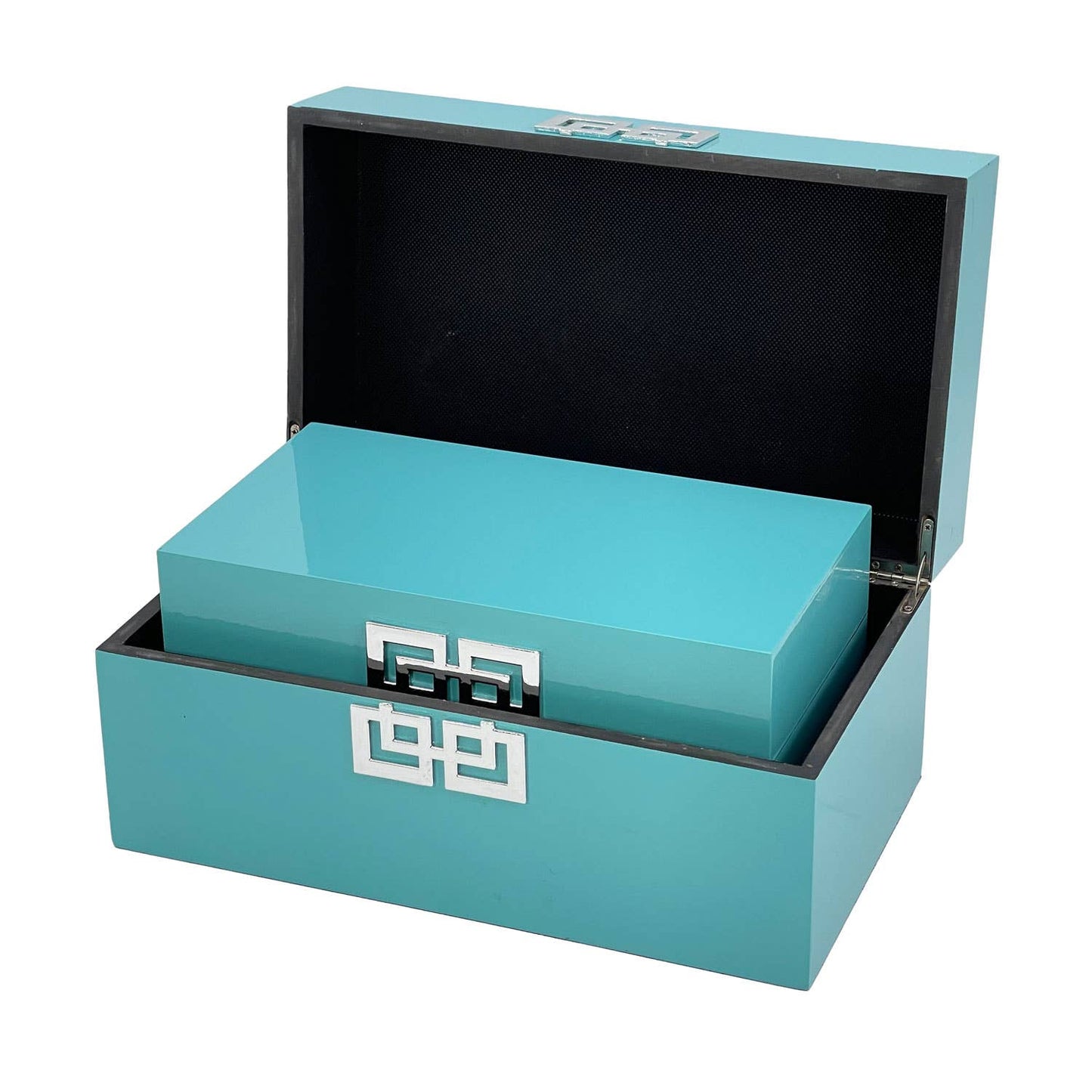 Storage Home Decor Wood Keepsake Box Gift Box Set of 2: Golden
