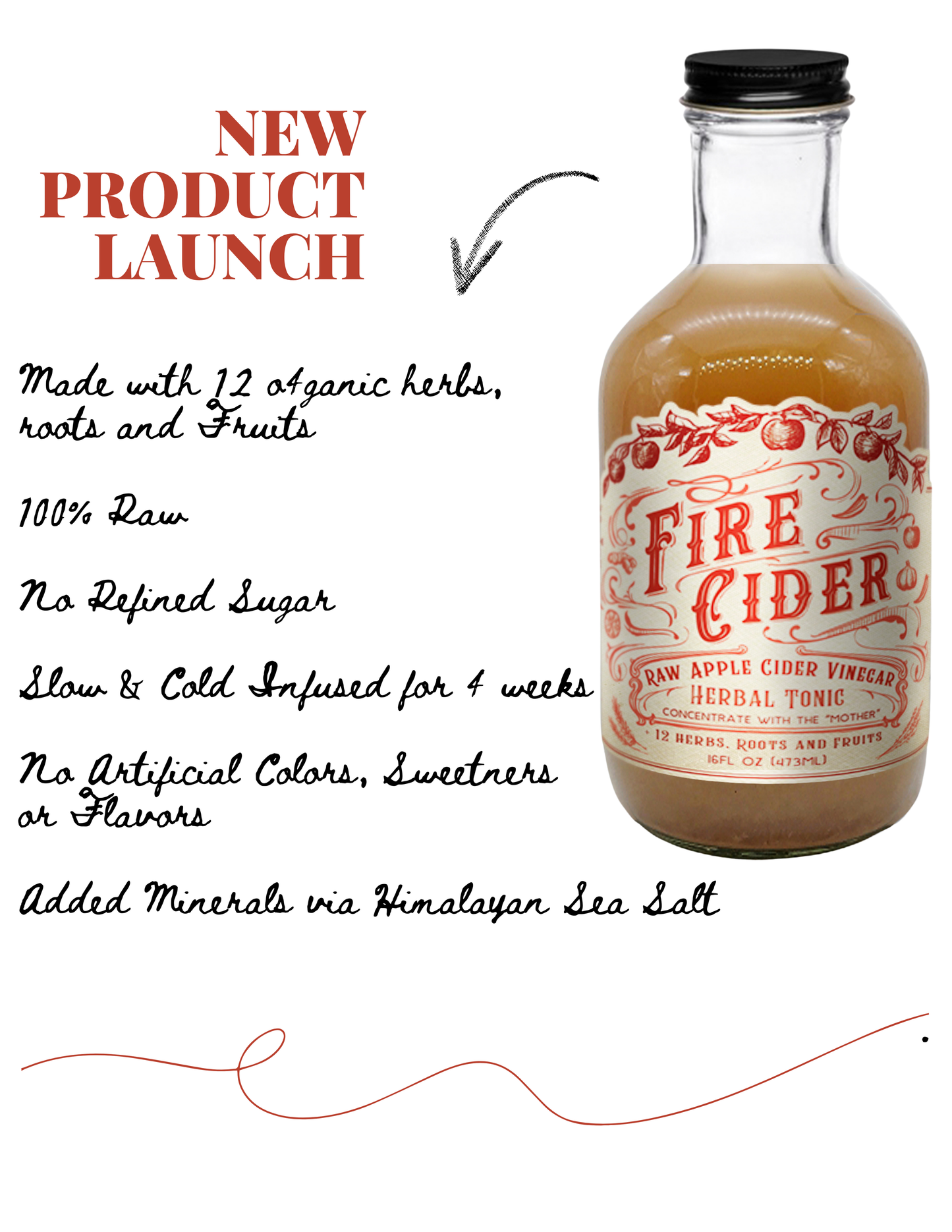 Fire Cider- 2 sizes: 16 oz