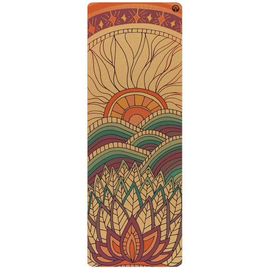 Mountain Magic Aura Cork Yoga Mat: 72" x 26"