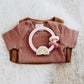 *NEW OPTION* Ritzy Rattle™ Silicone Teether Rattles: Highland Cow