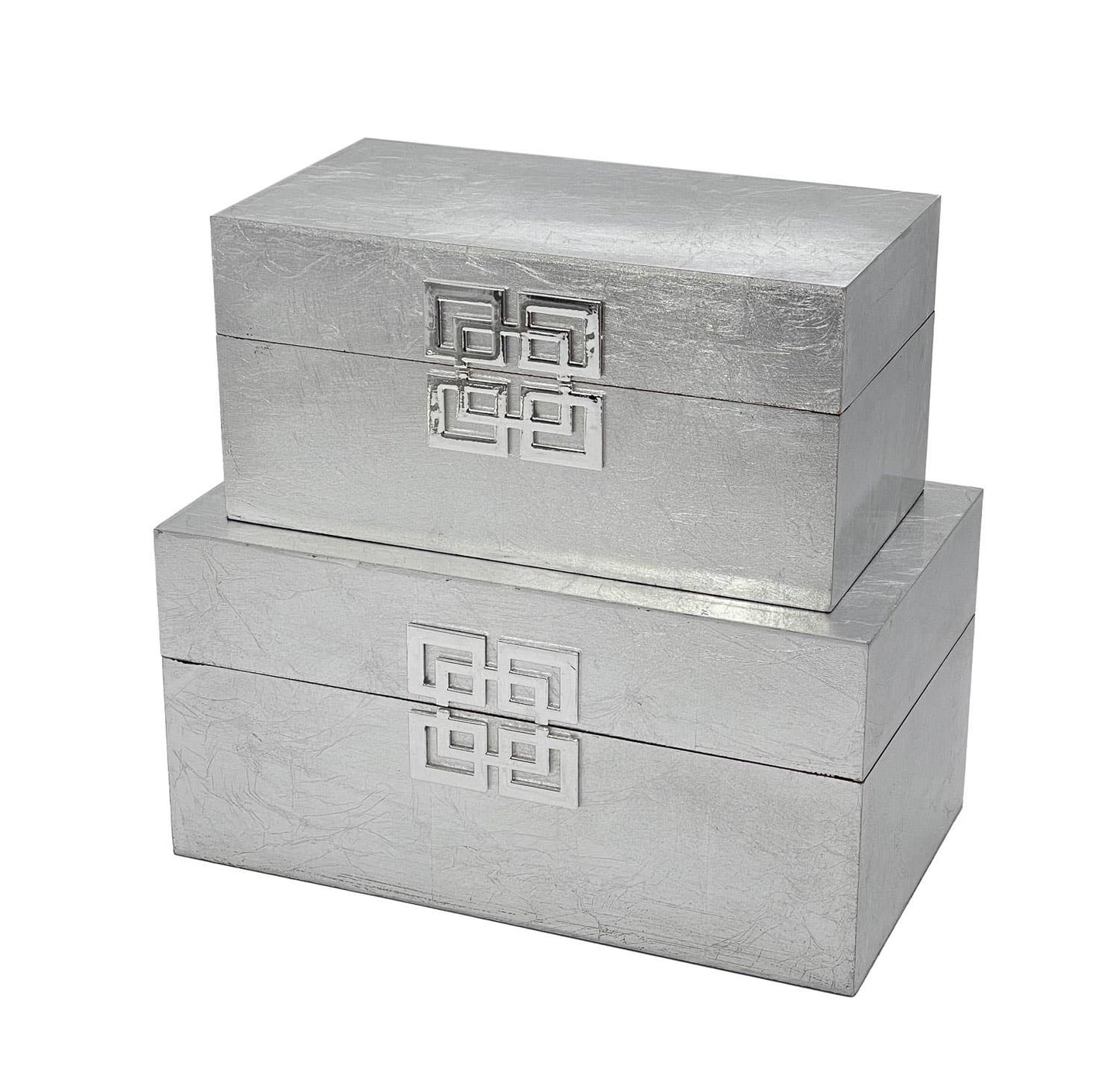 Storage Home Decor Wood Keepsake Box Gift Box Set of 2: Golden