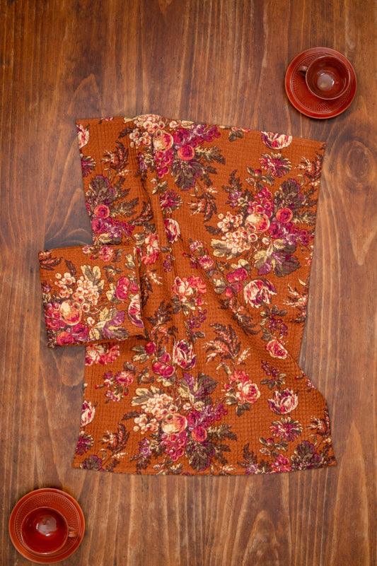 Bountiful Harvest Tea Towel  - Rust