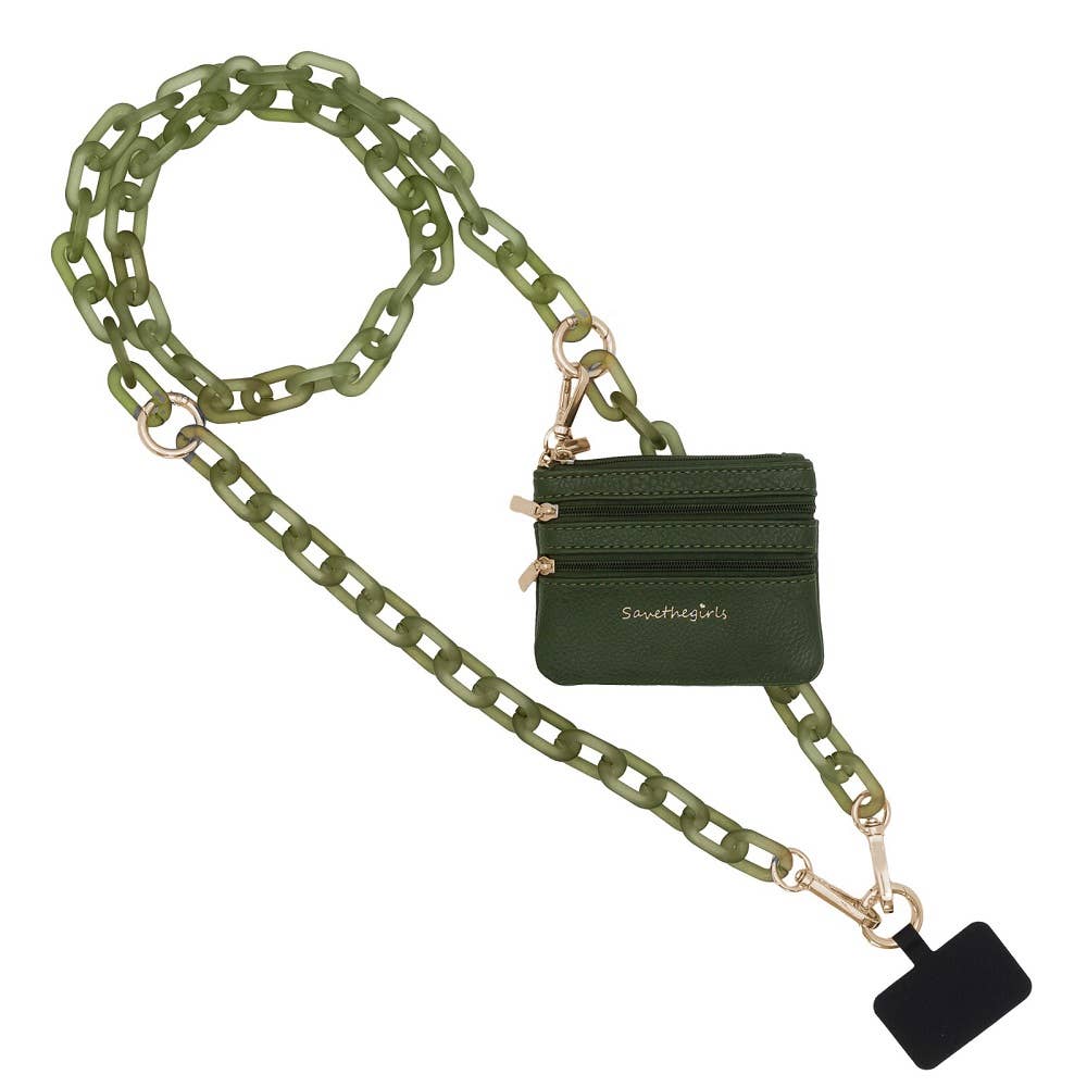 Clip & Go Ice Chain with Pouch: Ice Tea - Brown Pouch