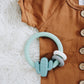 *NEW OPTION* Ritzy Rattle™ Silicone Teether Rattles: Highland Cow