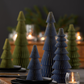 Honeycomb trees, vintage folding paper, Christmas