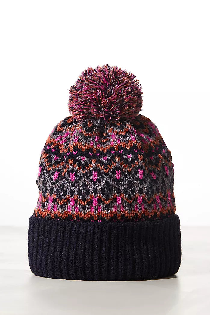 First Frost Fairisle Pom Pom Beanie