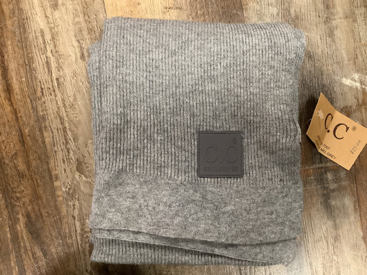 CC Ribbed Knit Scarf