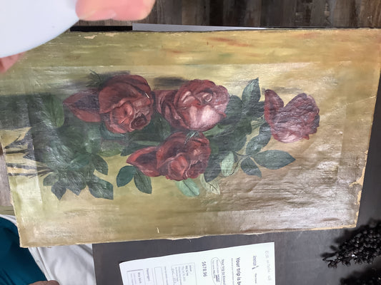 Red Rose Oil Painting