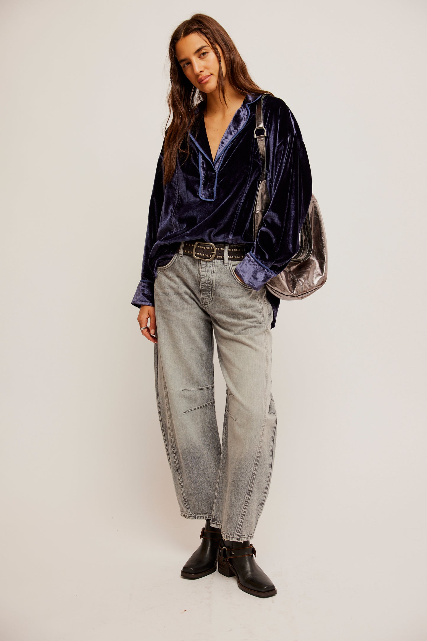 Luxy Velvet Solid Shirt