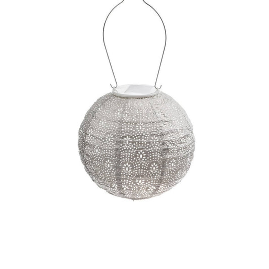 Round Fan Lantern, Light Taupe