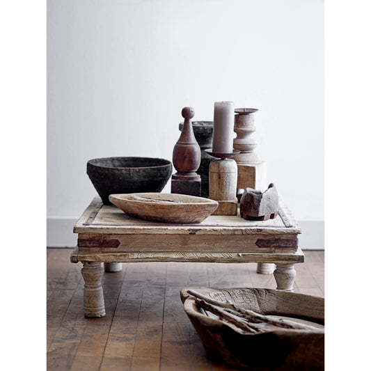 Found Wood Candle Holder