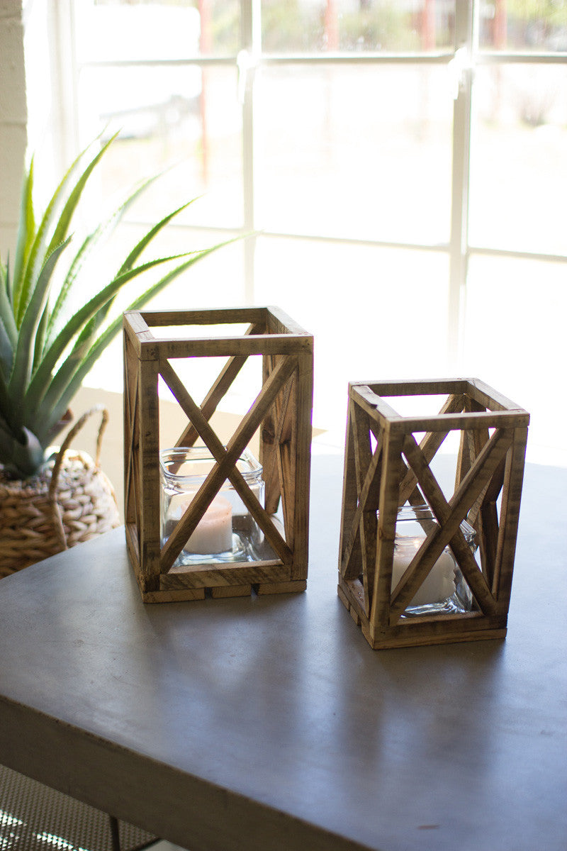 Recycled Wooden Lantern