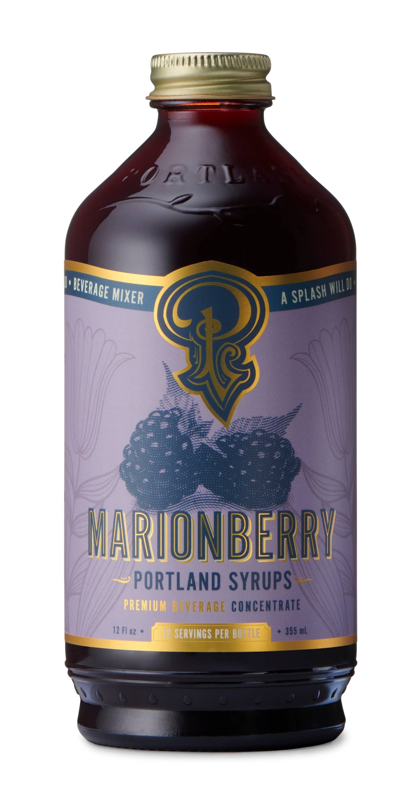 Marionberry Syrup 12oz - cocktail / mocktail beverage mixer